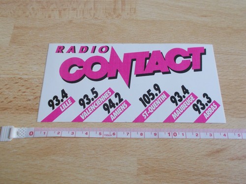 Autocollant radio contact - autocollant,