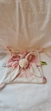 Doudou Plat lapin TATOO rose