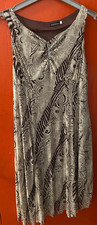 Robe brune à motifs taille L