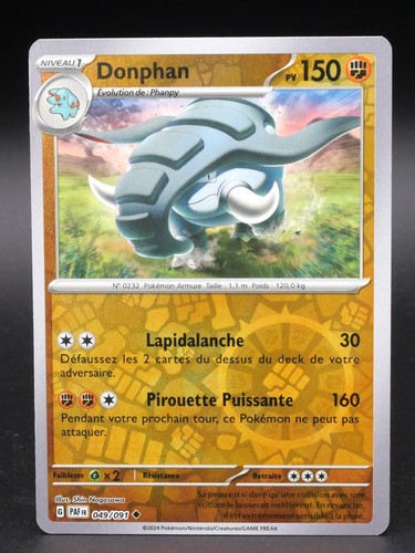Carte pokémon donphan 049 091 - pokémon,