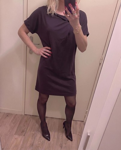 Promod robe pull violette - robe,