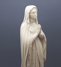 Sculpture statue grecque en marbre moulé Notre-Dame Vierge Marie 15,75 po