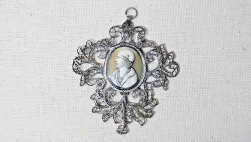 Ancien pendentif portrait - ancien,