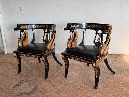Paire fauteuils bergères - de,