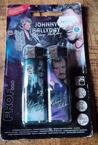Johnny hallyday 2 briquets - johnny,