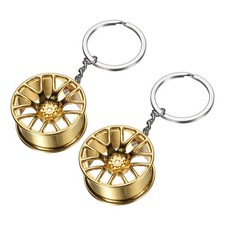 Pour 2Pcs Porte-clés Roue de