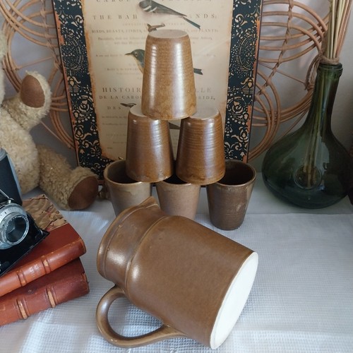 Pichet verres grès - pichet,