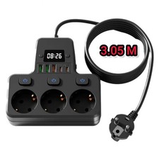 Multiprise 4 Prises + 3 USB