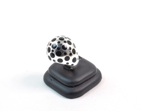 Bague pois argent 925 et - en,