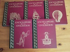 1 Lot de 5 Magnifiques Livres Encyclopédie de la Civilisation Tomes de 6 à 10