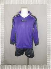 B - Ensemble Maillot Short Gardien de But Foot Purple Gris  Hummel T 116 / 128