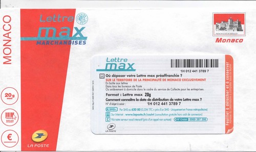 Monaco enveloppe lettre - --,