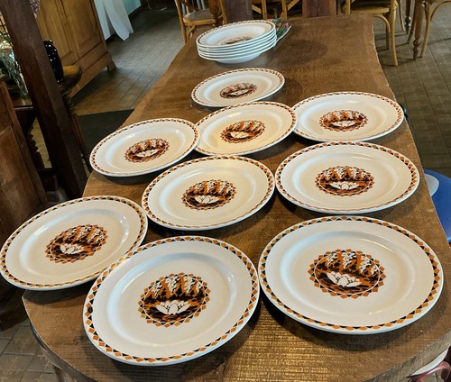 Assiettes pur art déco - pur, en