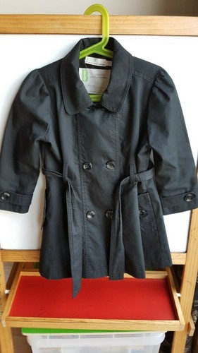 Trench coat noir fille - trench,