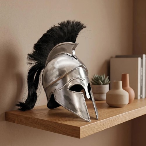Casque spartiate laiton - casque,