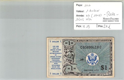 Billet usa dollar nd - usa, nd(1948)