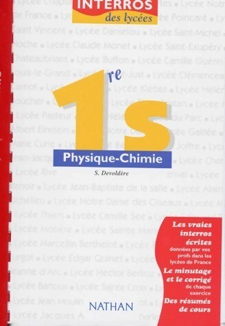 Physique chimie 1ère - 1ère, s