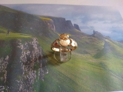 Claddagh irlandais amour bague
