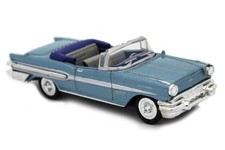 Voiture americaine Pontiac Bonneville 1957 bleue 1/43ème