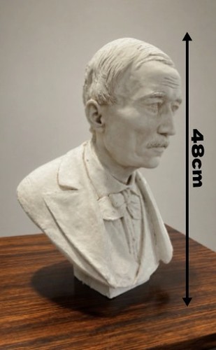 Buste ancien plâtre - buste, –