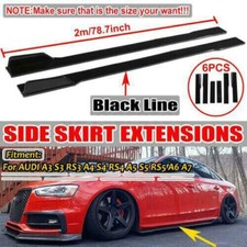 Pour AUDI A3 A4 A5 A6 A7 A8 8P RS S3 S4 TT Bas de Caisse Sport Regardez Noir