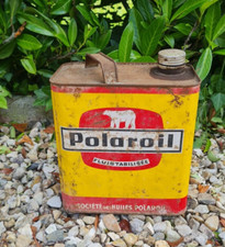 ANCIEN BIDON HUILE AUTO MOTO POLAROIL