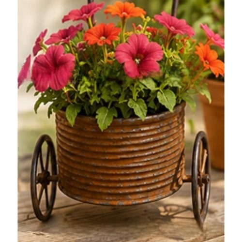 Support chariot fleurs avec - à,
