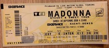 Madonna - Ticket Concert Sticky & Sweet Tour - N° E 12 39 29 du 20/09/2008 Paris