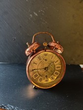 Magnifique Réveil Vintage Japy Cuivre Collection