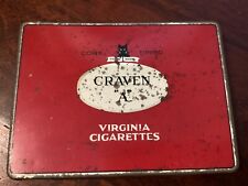 VINTAGE, BOITE DE 50 CIGARETTES VIDE EN METAL, CRAVEN « A »