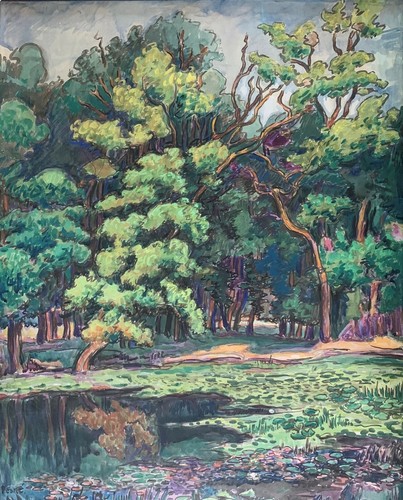 Grande aquarelle jean - aquarelle,