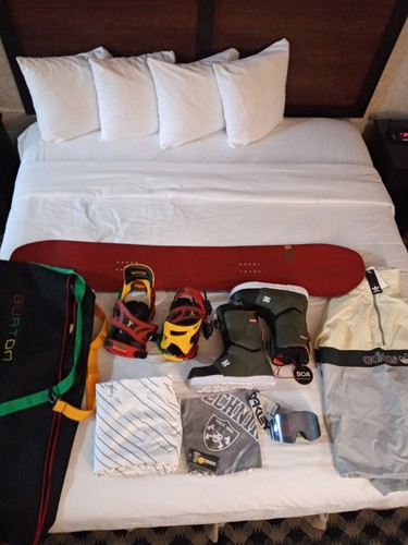 Snowboard package with - package,