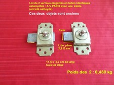 2  ANCIENS VERROUS-TARGETTES