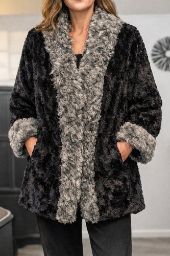 Adrienne landau faux fur coat - landau,