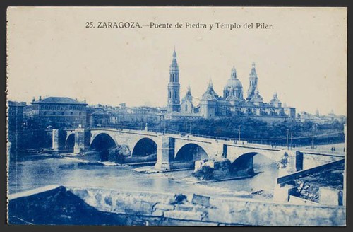 Saragosse zaragosse le pont - saragosse.,