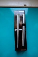 Vintage Crayon 2 Stylo Bille Rechargeable COFFRET Boite WATERMAN FRANCE Chrome.