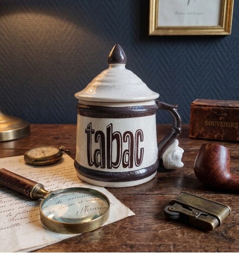 Pot tabac vintage en - pot,