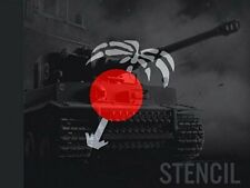 POCHOIR STENCIL MARQUAGE AFRIKA KORPS DAK 4 . 8CM  jeep willys 