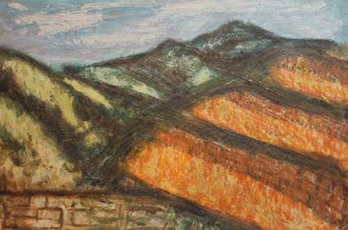 Tableau ancien gouache - tableau,