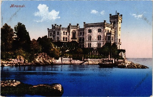 Cpa trieste miramare italy - miramare,