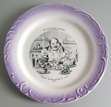 Assiette "parlante" Les