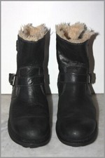 CATERPILLAR Boots Fourrées Cuir Noir T 41 TBE