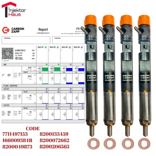 Ejbr01801a injecteur delphi - 4x,