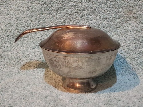 Ancien sucrier métal - ancien,