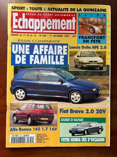 Echappement 329 10 1995 - echappement, n°329