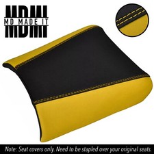 Couvre-Siège Avant En Vinyle Noir Et Jaune Pour Ducati 888 Personnalisé