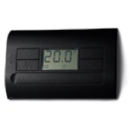 Thermostat digital mural noir