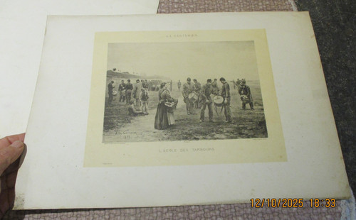 Ancienne gravure militaire - ancienne,