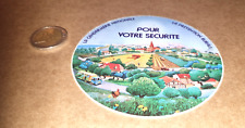 Autocollant Pour votre sécurité,GENDARMERIE NATIONALE/RURALE