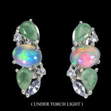 925 Argent Sterling Boucles